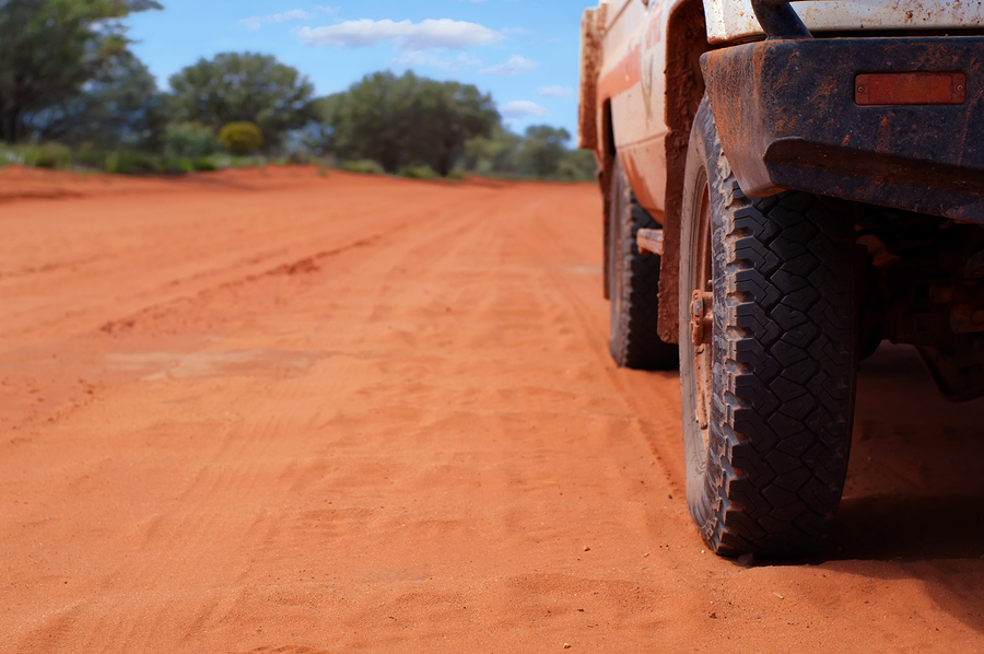 4WD on Sandy Outback Track