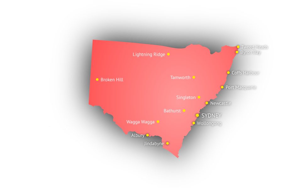 Australia state map