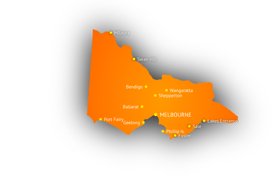 Australia state map